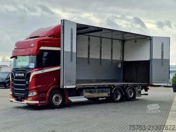 Scania R580 V8 NGS Highline 6x2*4 - Box with sidedoors...
