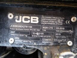 JCB 8026CTS inkl. Löffelpaket