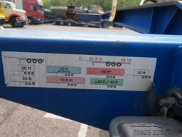 Pacton 3 axle container chassis extendable trailer