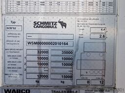 SCHMITZ CARGOBULL SKO20/LZG-13.4 FP 45 COOL / LENKACHSE!