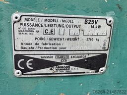 Yanmar B25V snelwissel + 2 bakken