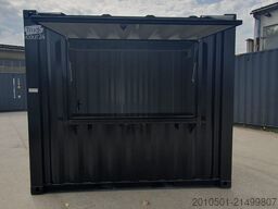 10 Fuß Barcontainer Imbisscontainer Eventcontainer KONTENER RAL9005