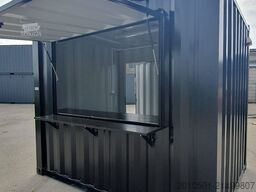 10 Fuß Barcontainer Imbisscontainer Eventcontainer KONTENER RAL9005