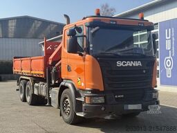SCANIA G 410 CB 6x4 HSZ Kipper Kran Palfinger PK26002