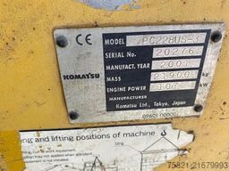Komatsu PC 228 US-3 (binnendraaier / city krane)