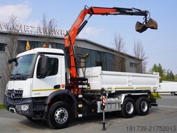 Mercedes-Benz Arocs 2636 / 6x4 / HDS Fassi / 3-Way Tip