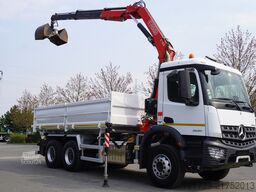 Mercedes-Benz Arocs 2636 / 6x4 / HDS Fassi / 3-Way Tip