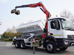 Mercedes-Benz Arocs 2636 / 6x4 / HDS Fassi / 3-Way Tip