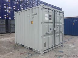 10 Fuß Seecontainer / Lichtgrau / Neu eine Reise / RAL 7035 / Materialcontaine