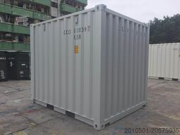 10 Fuß Seecontainer / Lichtgrau / Neu eine Reise / RAL 7035 / Materialcontaine