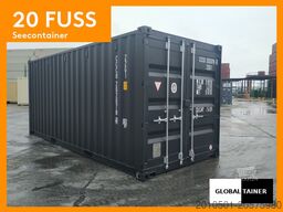 20 Fuß Seecontainer / neu eingetroffen Lagercontainer / Tiefschwarz / one Way
