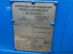 Vernooy 20FT 8.6 RAL5010 DOUBLE DOOR