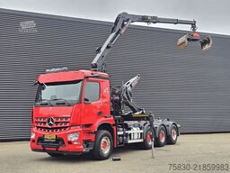 Mercedes-Benz AROCS 3645 8x4 / HIAB Z KRAAN + HAAKARM