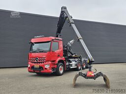 Mercedes-Benz AROCS 3645 8x4 / HIAB Z KRAAN + HAAKARM