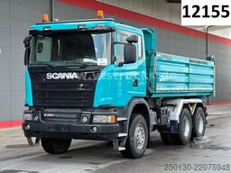 Camión volquete trilateral SCANIA G450 6x4 BB MEILLER DSK BORDMATIK