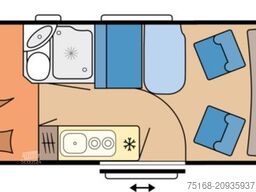 HOBBY Vantana De Luxe K60 FT Navigation / Gasflaschena