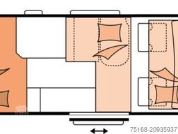 HOBBY Vantana De Luxe K60 FT Navigation / Gasflaschena
