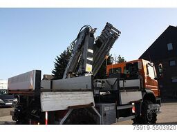 Mercedes-Benz Axor 1828 mit Kran und Rahmen-Seilwinde