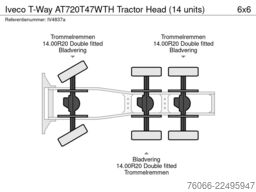 Iveco T-Way AT720T47WTH Tractor Head (14 units)