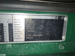 Scania R 490 8x4 Euro 6 Effer 140 Tonmeter laadkraan +...