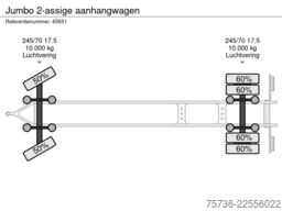 Jumbo 2-assige aanhangwagen