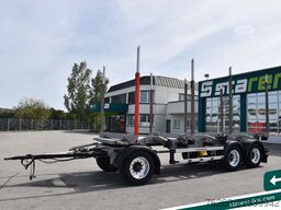 SCHWARZMÜLLER 3-Achs Holzrungenanhänger ALU Liftachse Zink