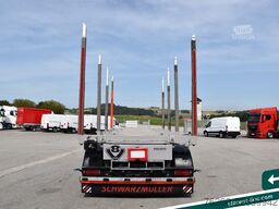 SCHWARZMÜLLER 3-Achs Holzrungenanhänger ALU Liftachse Zink