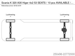 Scania K 320 A30 Higer 4x2 53 SEATS / 10 pcs AVAILABLE...