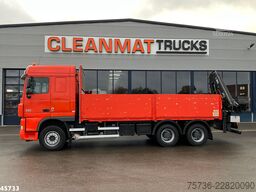 DAF FAT 105 XF 460 6x4 Manual Full Steel Hiab 16 To...