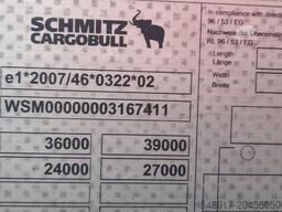 Schmitz Cargobull SCS 24 Plane Spriegel