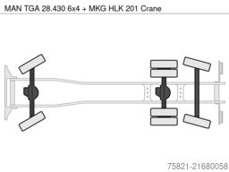 MAN TGA 28.430 6x4 + MKG HLK 201 Crane