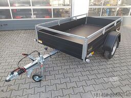 Saris schwarzer Anhänger Aluminium 1300kg gebremst