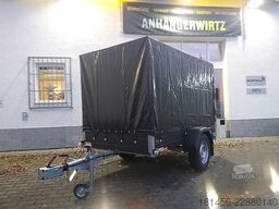 Saris schwarzer Anhänger Aluminium 1300kg gebremst