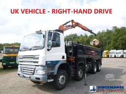 DAF CF 85.360 8X4 RHD tipper + Terex 118.2 VGL-A15