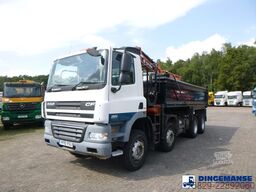 DAF CF 85.360 8X4 RHD tipper + Terex 118.2 VGL-A15