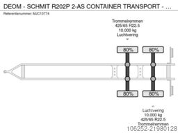 DEOM - SCHMIT R202P 2-AS CONTAINER TRANSPORT - BPW - GOEDE BA...