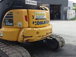 Komatsu PC55MR-5E0 with 3 buckets