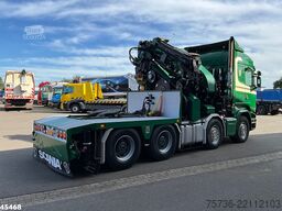 Scania R 490 8x4 Euro 6 Effer 140 Tonmeter laadkraan +...
