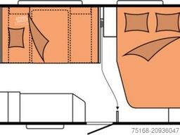 HOBBY De Luxe 545 KMF Modell 2025 / 2000 Kg Achse