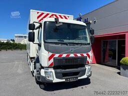 VOLVO FL12.240L-KOFFER-WERKSTATTWAGEN-KRAN HIAB-163TKM