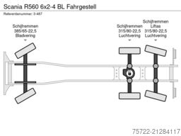 Scania R560 6x2-4 BL Fahrgestell