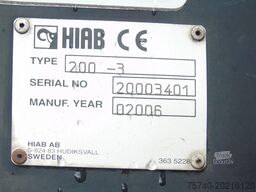 DAF CF 75.310 + HIAB 200 C5 + MANUAL + REMOTE + 6X2...