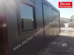 Decker Containerbau Kombicontainer, 20 ft halb Büro/ Lager