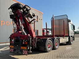 MERCEDES-BENZ Actros 2660 6x4 Holztransport mit Kran Penz 10Z8