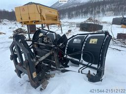 Tellefsdal V-plough high w/ new steel. 3 meters