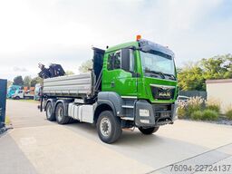 MAN TGS 33.480 6x6 KRAN abstattelb. 19m Kipper Bordm
