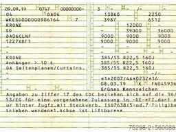 KRONE SD / Liftachse / EDSCHA