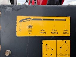 DAF LF 55.220 + HMF 735 K2 -- 2X EXT. + TIPPER + 3 ...