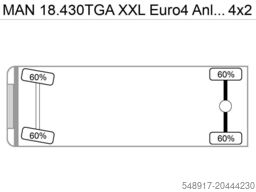 MAN 18.430TGA XXL Euro4 Anloger Tacho Vollausst