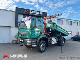 MAN TGM 18.280 4x4 BB*Terex-Kran*Meiller-Kipper*